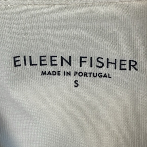 Eileen Fisher Organic Cotton White Button Down Shirt Size Small - Picture 4 of 8